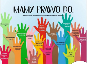 plakat przedstawiający wypisane prawa dziecka
